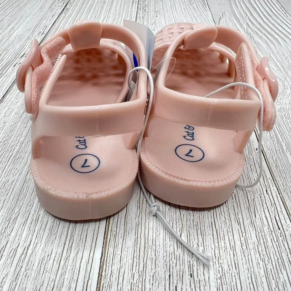 Toddler Jelly Shoes Size 7 New‎ Girls Sandals Blush Pink